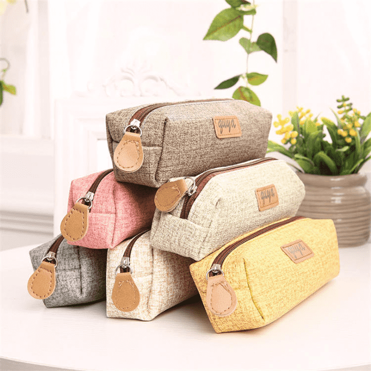 حقيبة أقلام من الجلد الصناعي